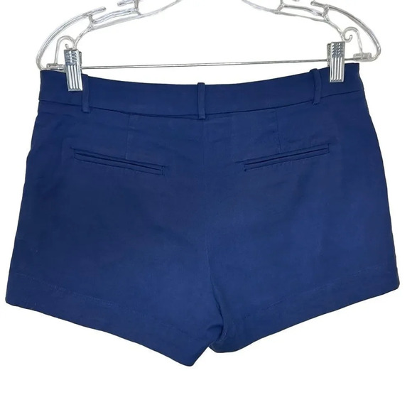 L’Agence - Chino Mid-Rise Shorts - Size 8, Navy Blue - Picture 3 of 16